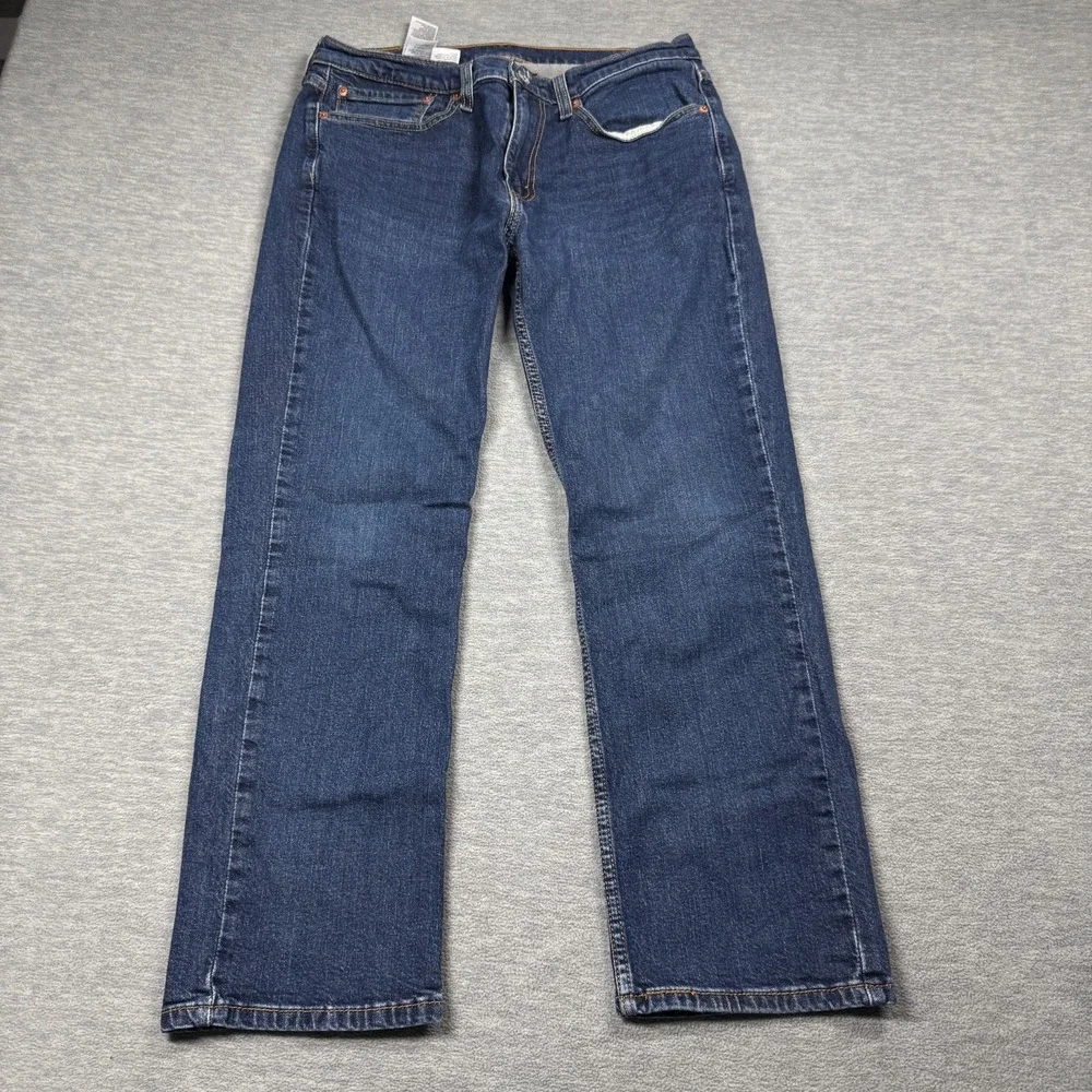 Levi's 514 Jeans Men 34x30 Dark Wash Straight Fit Denim Casual Everyday Classic